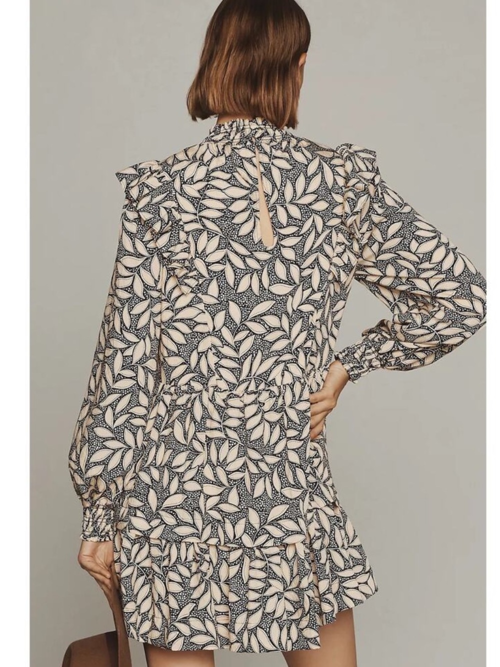 Anthropologie Long Sleeve Printed Dress - Picture 3 of 12